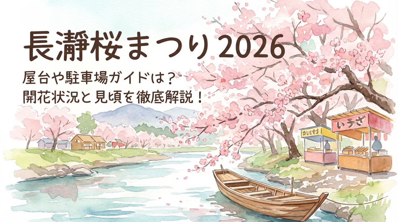 長瀞桜まつり2026の屋台や駐車場ガイドは？開花状況と見頃を徹底解説！