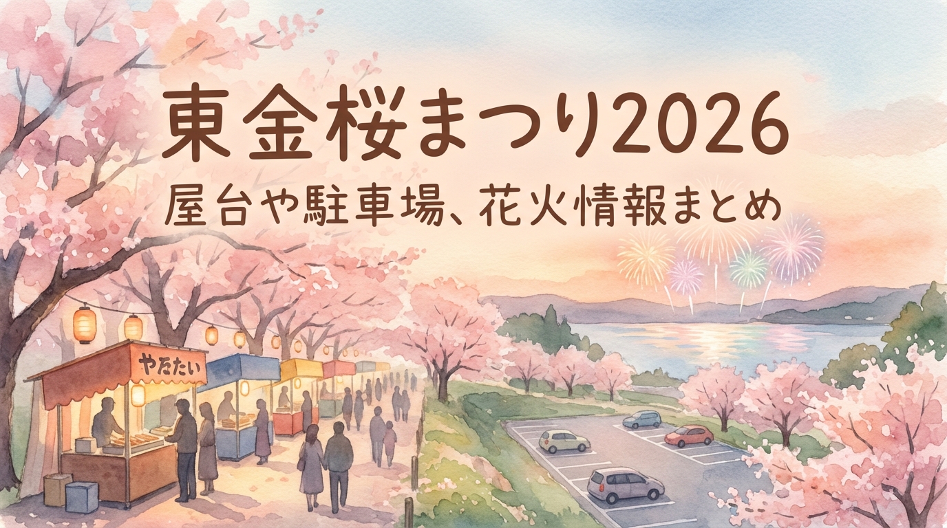 東金桜まつり2026の屋台や駐車場はどこ？アクセスや花火情報も気になる？