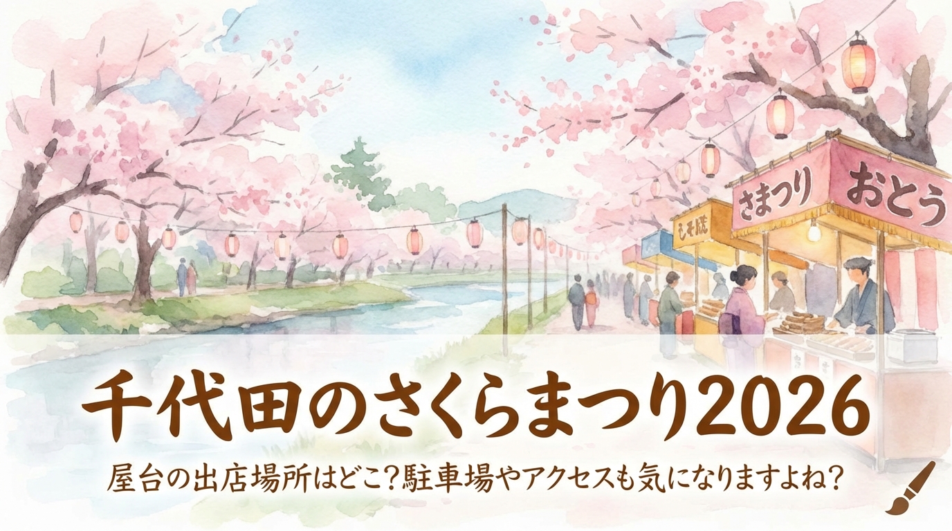 千代田のさくらまつり2026、屋台の出店場所はどこ？駐車場やアクセスも気になりますよね？