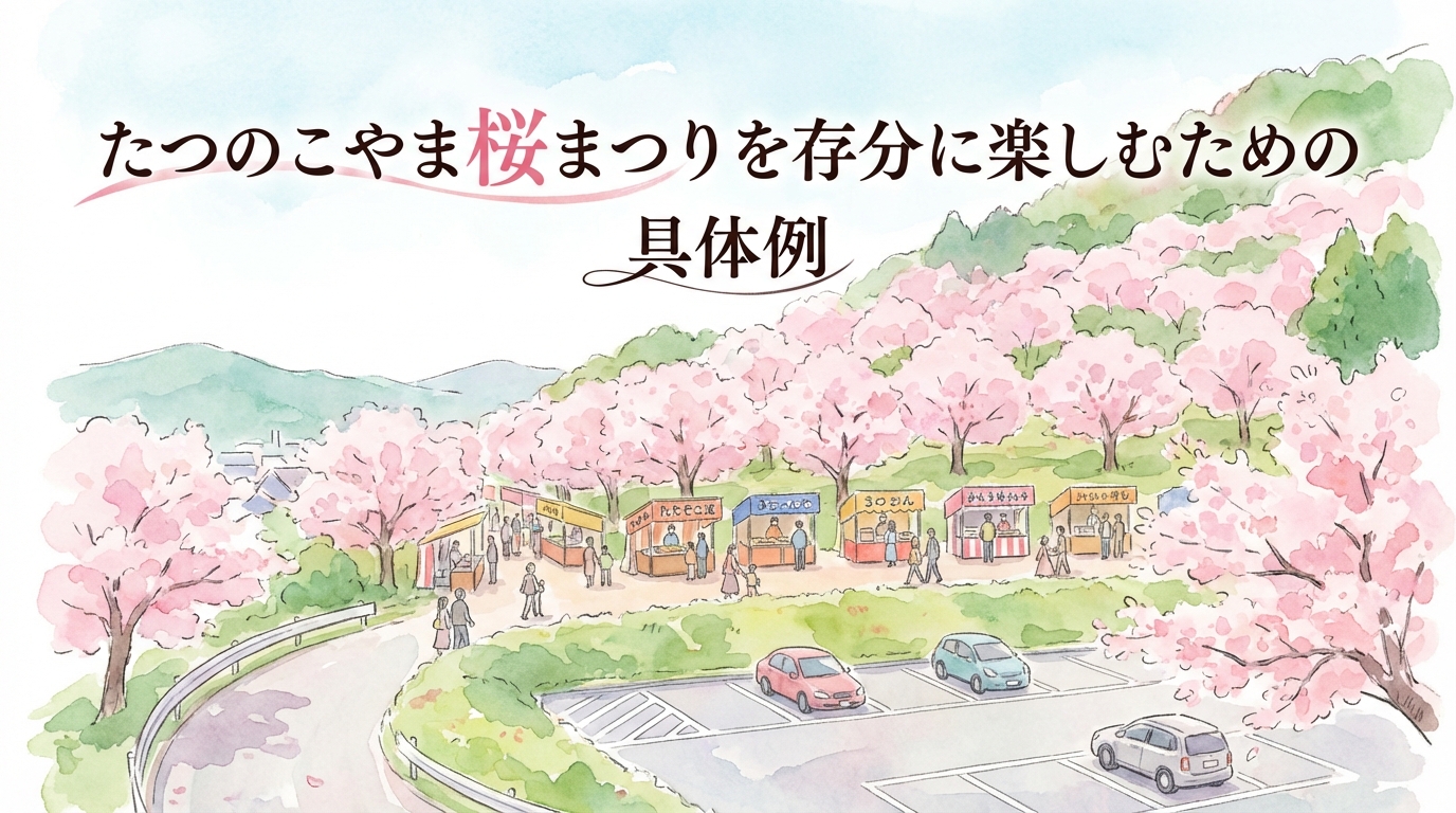たつのこやま桜まつりを存分に楽しむための具体例