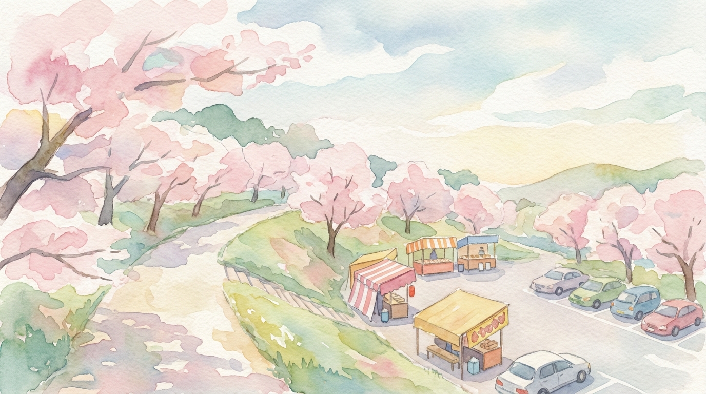 赤城南面千本桜まつりの屋台と駐車場の結論を先に知りたい！