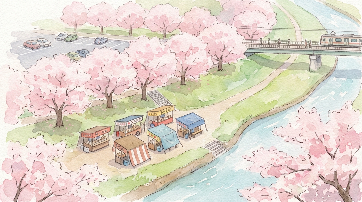 熊谷さくら祭2026の屋台・駐車場・アクセス方法の全貌