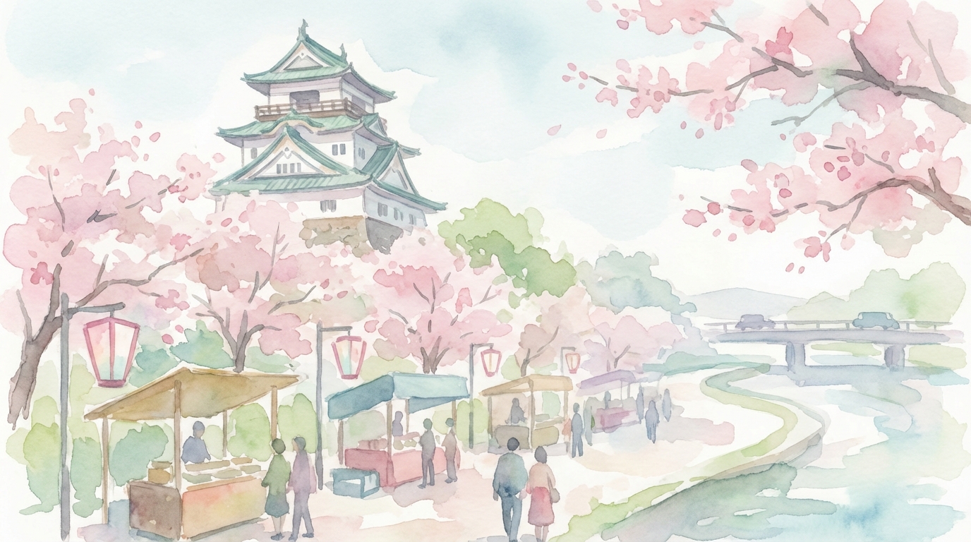 千葉城さくら祭2026、屋台と駐車場・アクセス方法の結論は?